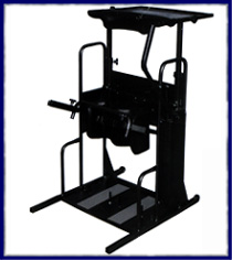 The original, safest, and most convenient device available to help you receiver the benefits of standing also comes in a stationary hydraulic lift unit.  The Econostand standing frame is a hand operated hydraulic lift that brings the user safely and easily from a wheelchair into a complete vertical standing position while receiving the same benefits as with the Stand Aid.  Stand Aid standers are easy to operate.